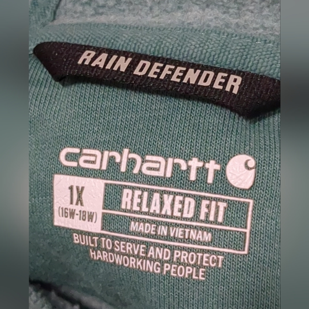 Carhartt Rain Defender® Midweight "C" Logo Graphic Hoodie Size 1X MSRP $64.9 - Picture 5 of 6